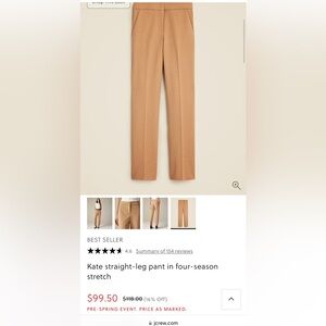 Jcrew Kate pants